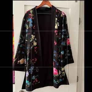 Stella & Dot size large kimono style blazer - reversible with pockets